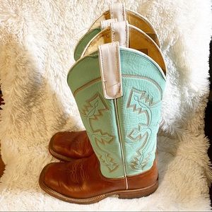 Anderson Bean Boot Co Turquoise Boots S1016